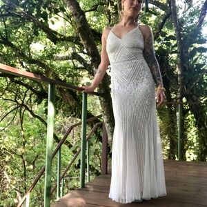 Beaded wedding gown